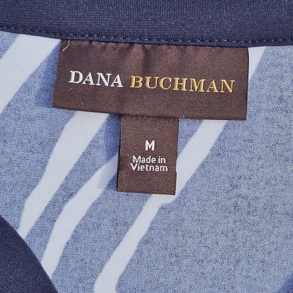 Dana Buchman Blue and white Tunic Style Top Size medium - Picture 8 of 11
